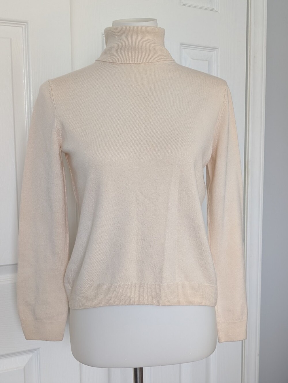 Brooks Brothers Cream Turtleneck Sweater